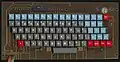 Placa del teclado, cara de componentes.