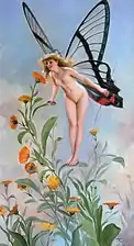 La mariposa, 1893. Óleo sobre lienzo, 71,5 x 38,6&nbsp;cm.