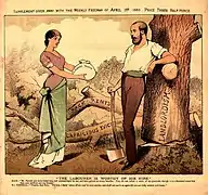 Erin ofrece a Charles Stewart Parnell un tributo del pueblo