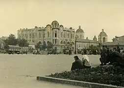 La plaza principal, años 1940