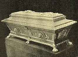 Károly Cserna. Sarcófago de Rodolfo de Habsburgo (imagen anterior a 1944).