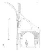 Triforio de Saint-Germer, dibujado por Viollet-le-Duc