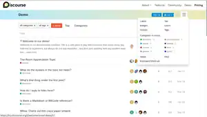 Captura de try.discourse.org