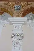 Tratamiento rococó en Baviera, con inusuales volutas "del revés"