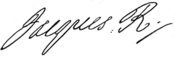 Firma de Jacobo Francisco Eduardo Estuardo
