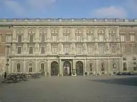 Fachada oeste del Palacio Real de Estocolmo