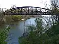 Vista de perfil del puente, año 2023.