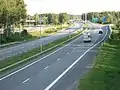 La E&nbsp;75 en Oulu, Finlandia