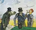 Vincent van Gogh, Hombres bebiendo (copia de Daumier), 1890, Instituto de Arte de Chicago.