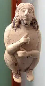 Vaso en forma de Sileno 600-575&nbsp;a.&nbsp;C.