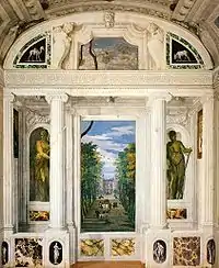 Frescos de la Villa Barbaro del Veronés, ca. 1560.
