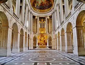 Capilla del Palacio de Versalles (1689-1710), de Jules Hardouin-Mansart y Robert de Cotte