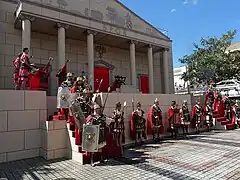 Representación del Juicio ante Pilatos.