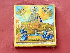 Virgen de la Fuensanta (Villel, Teruel), ladrillo cerámico (2017).