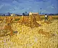 Vincent van Gogh, Maizal en Provence, óleo, 1888