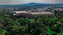 Imagen aérea de la cineteca