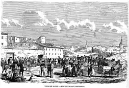 Mercado de las Caballerías de Madrid, en El Museo Universal (1865)