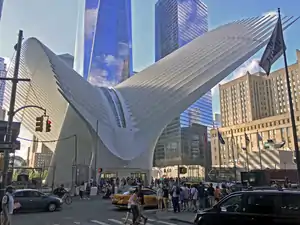 The World Trade Center Hub en Nueva York por Santiago Calatrava, 2016.