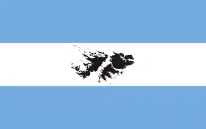 Bandera utilizado por los veteranos de Malvinas