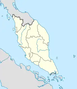Pulau Sebang ubicada en Malasia Peninsular