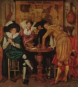 Alegre compañía, hacia 1620-1622 Museo de Bellas Artes de Budapest
