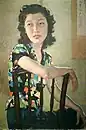 Retrato de joven dama (1940)Tamaño: 82x54&nbsp;cmTécnica: Óleo sobre lienzoEste retrato, realizado en JiangXia Tang (江夏堂), en Singapur, es de Christina Li HuiWang, que se convirtió en la primera esposa del magnate asiático Loke Wan Tho.
