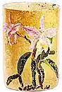 Orquídea (orched) (c. 1940)Tamaño: 14&nbsp;cmTéctica: Óleo sobre cerámicaColección: Colección particular.