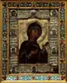 Agiasoritissa bizantina, siglo&nbsp;XII, conservada en la catedral de Frisinga, considerada uno de los Lukasbild (retratos de la Virgen por San Lucas).