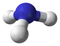 La geometría molecular se puede inferir de la disposición del par de electrones, lo que demuestra que el amoníaco tiene una geometría piramidal trigonal.