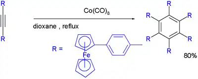 Esquema 3. Hexaquis(4-ferrocenilfenil)benceno