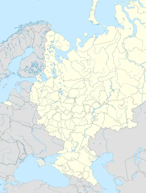 Copa Mundial de Fútbol de 2018 está ubicado en Rusia europea