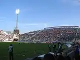 Vista de la Virage Sud en un OM-Lille en 2005.