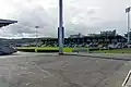 La tribuna principal ya finalizada.