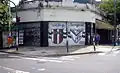 Mural realizado en el centenario del club, en el frente del antiguo Mercado Villa Luro.