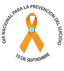 Lazo o Cinta que representa la prevención del suicidio