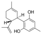 Chemical structure of cannabidiorcol.