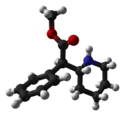 Dexmetilfenidato: modelo tridimensional de la molécula