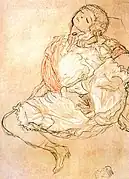 Gustav Klimt: Mujer sentada 1913.