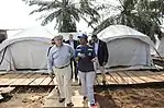 Campo para afectados por ébola en RD Congo