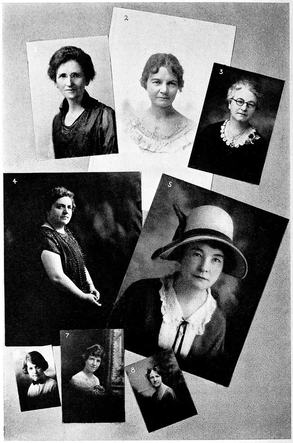 A Few of the Eminent Women of Idaho and Montana, Maggie Smith Hathaway, Alma Margaret Higgins, Irene Welch Grissom, Ethel Redfield, Alma E. Plumb, Letitia H. Erb, Mrs. Bernard McHugh, Catherine E. Van Valkeburg.jpg