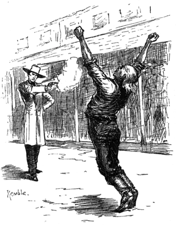 man shooting another man