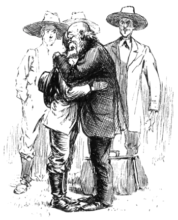 two men hugging