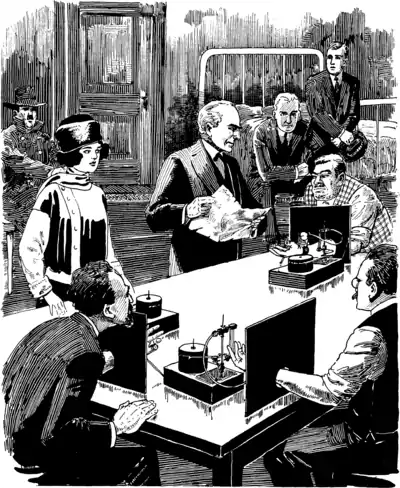 At the bottom of each screen was a circular hole just large enough for a man's arm to go through; and at Trant's command the men put their arms through them… “I was certain that there was but one man who could recognize or feel any emotion at sight of that yellow and time-worn paper… I showed it to Meyan, and obtained this really amazing reaction.”