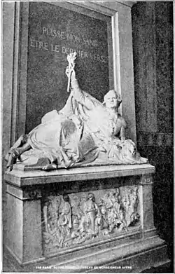 Catholic Encyclopedia - Tomb of Archbishop Affre at Paris.jpg