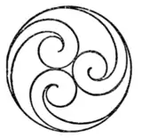 Fig. 5.—Tomoye. Mon of the House of Arina.