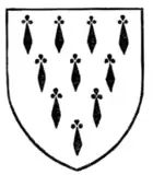 Fig. 33.—Arms of John (de Montfort, otherwise de Bretagne), Duke of Brittany and Earl of Richmond. (From his seal.)