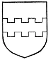 Fig. 103.—Fess embattled counter-embattled.