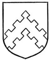 Fig. 131.—Chevron embattled and counter-embattled.