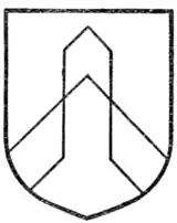 Fig. 142.—Chevron rompu.