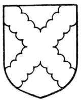 Fig. 186.—Saltire invecked.